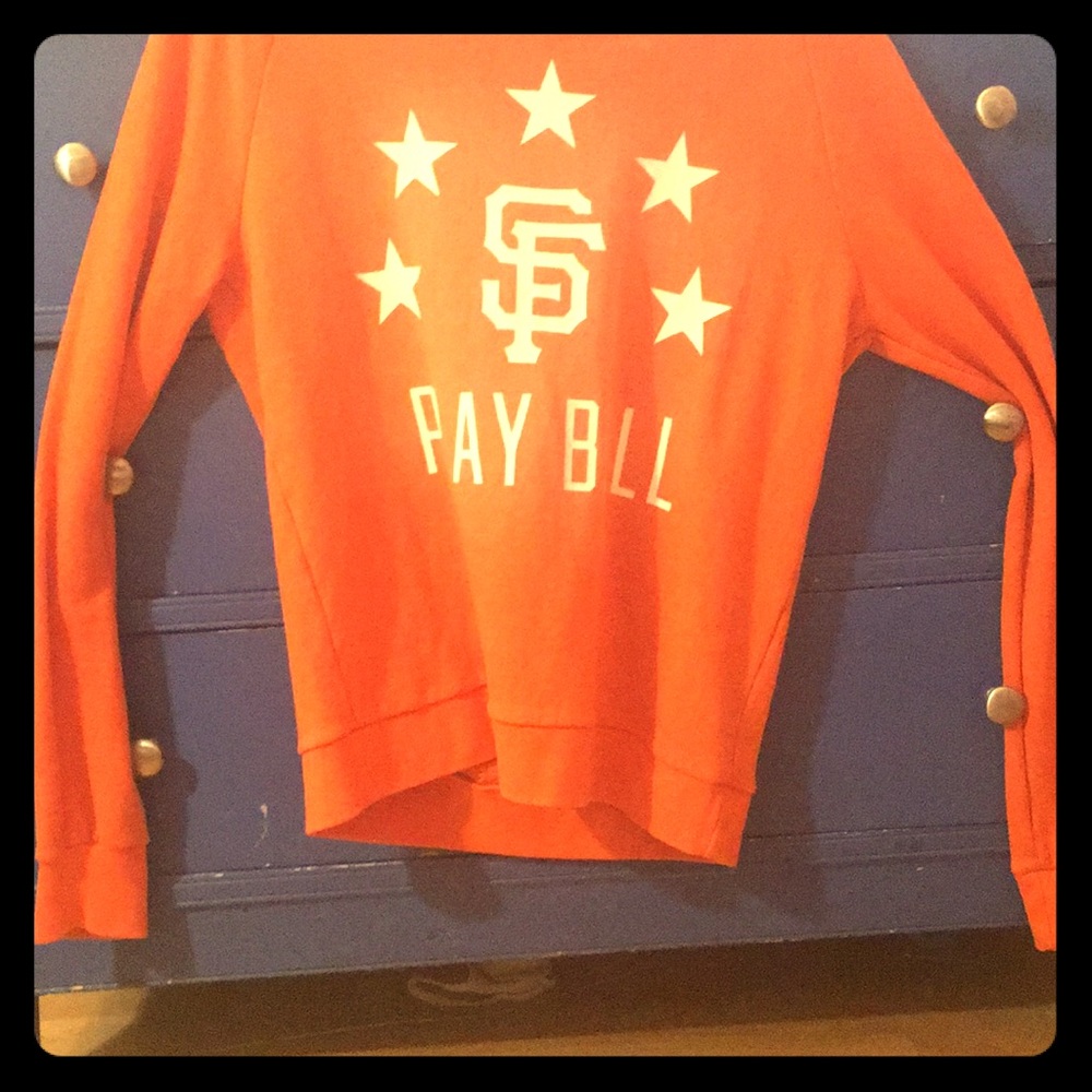 Pink brand giants baseball jacket size medium